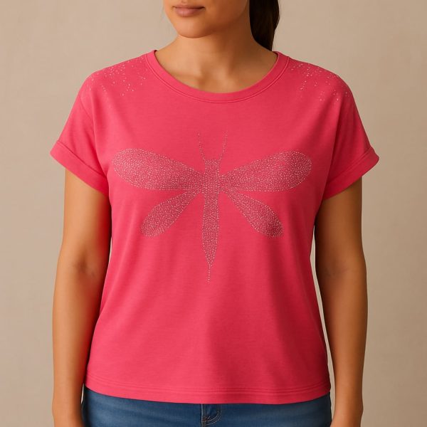 تیشرت زنانه DRAGONFLY مدل XB-17-قیمت تیشرت زنانه عمده بازار تهران