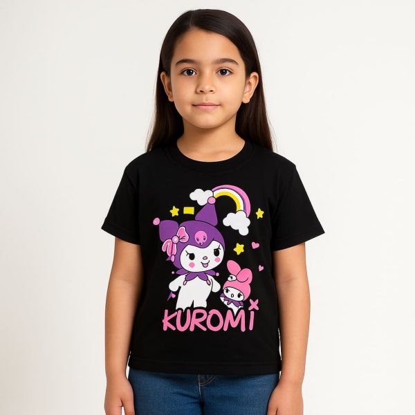 تیشرت دخترانه KUROMI مدل XB-55|خرید تیشرت عمده بچگانه