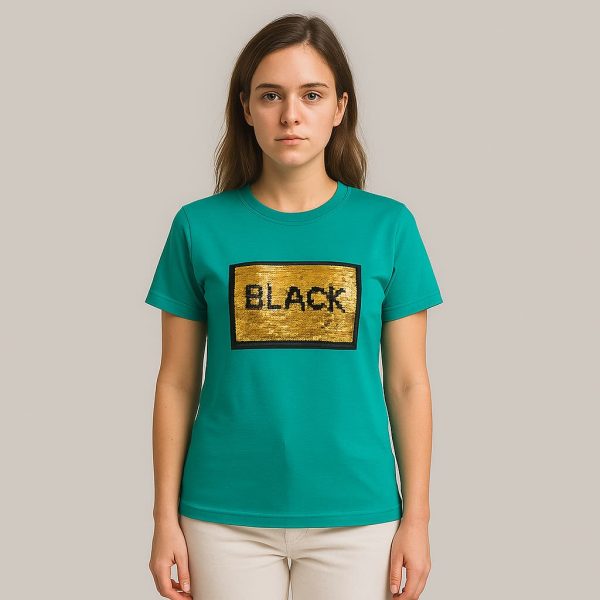 تیشرت زنانه BLACK مدل XB-62|خرید تیشرت عمده